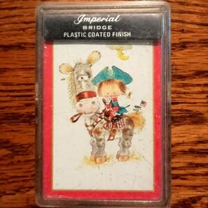 Vintage Imperial Bridge Plastic Coated Playing Cards.  New.  Unopened.